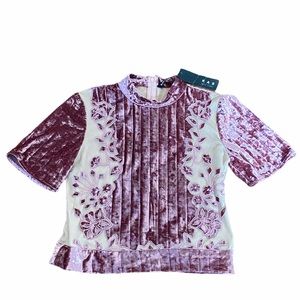 KAS NEW YORK**Pink Velvet STUNNING Top**Small $385